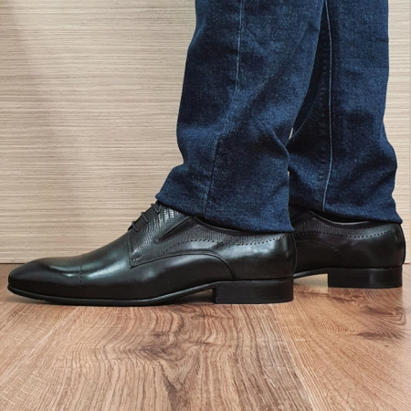 Pantofi Barbati Piele Naturala Negri Amos B00077 [1]