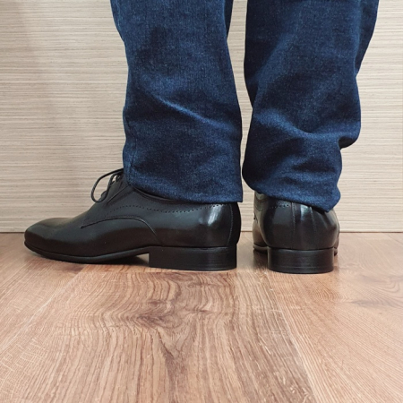 Pantofi Barbati Piele Naturala Negri Amos B00077 [3]