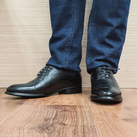 Pantofi Barbati Piele Naturala Negri Darius B00088 [2]