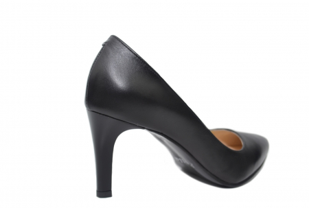 Pantofi cu toc Piele Naturala Perlla Negri Isabella D02200 [3]