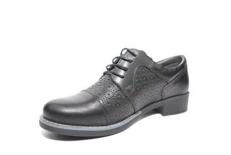 Pantofi Oxford Piele Naturala Negri Nicolis Anita D02208 [2]