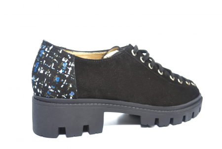 Pantofi Casual Piele Naturala Negri Matheo Sofia D02223 [3]