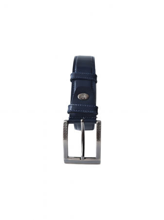 Curea Barbati Piele Naturala Bleumarin Zavier C00044 [1]