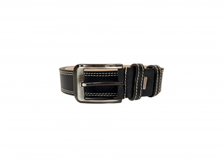 Accesorii Din Piele - Curea Barbati Piele Naturala Neagra Zenon C00037