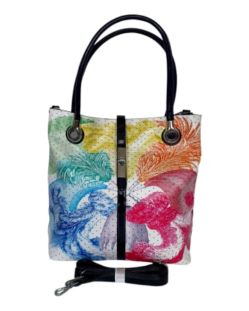 Genti De Dama - Geanta Dama Multicolora Zina Silvia Rosa G04825