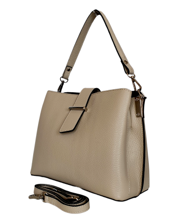 Genti De Dama - Geanta Dama Piele Naturala Bej Irelia V. Fabbiano G04740
