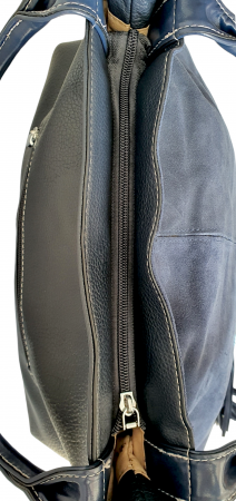 Geanta Dama  Piele Naturala Bleumarin Anca G03952 [4]