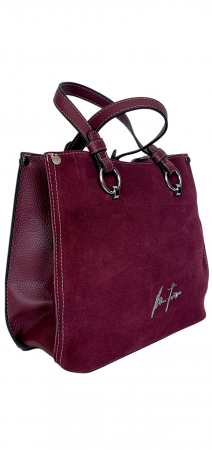 Geanta Dama Piele Naturala Grena Silvia V. Fabbiano G04420 [3]