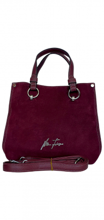 Geanta Dama Piele Naturala Grena Silvia V. Fabbiano G04420 [1]