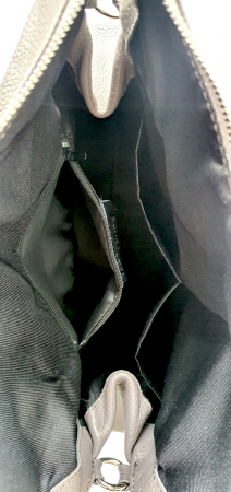 Geanta Dama Piele Naturala Gri Monica G04136 [6]