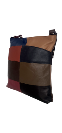 Genti De Dama - Geanta Dama Piele Naturala Multicolor Evelina G04587