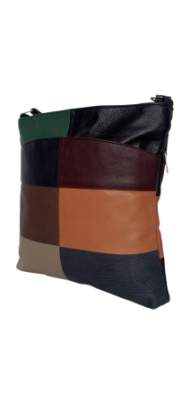 Genti De Dama - Geanta Dama Piele Naturala Multicolor Evelina G04588