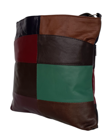 Genti De Dama - Geanta Dama Piele Naturala Multicolor Evelina G04648