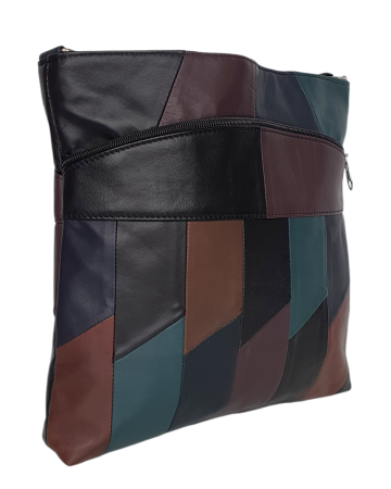 Genti De Dama - Geanta Dama Piele Naturala Multicolor Evelina G04651