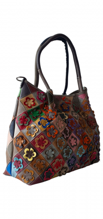 Geanta Dama Piele Naturala Multicolor Ivanna G04281 [1]