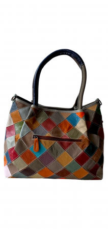Geanta Dama Piele Naturala Multicolor Ivanna G04281 [3]