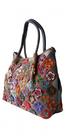 Geanta Dama Piele Naturala Multicolor Ivanna G04281 [2]