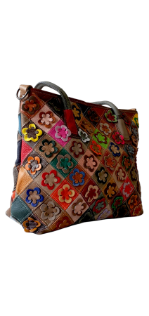 Geanta Dama Piele Naturala Multicolor Ivanna G04562 [1]