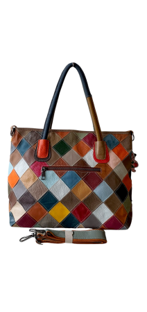 Geanta Dama Piele Naturala Multicolor Ivanna G04562 [3]