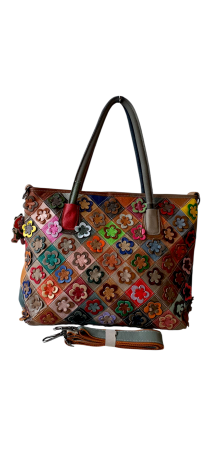 Genti De Dama - Geanta Dama Piele Naturala Multicolor Ivanna G04562