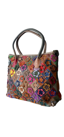 Genti De Dama - Geanta Dama Piele Naturala Multicolor Ivanna G04573