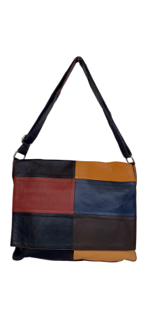 Genti De Dama - Geanta Dama Piele Naturala Multicolor Mirela G04510