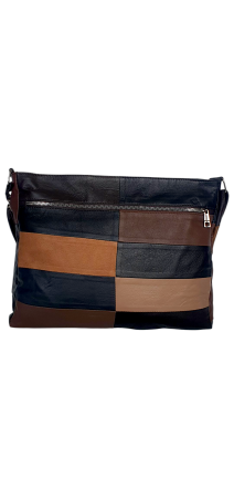 Geanta Dama Piele Naturala Multicolor Mirela G04556 [4]