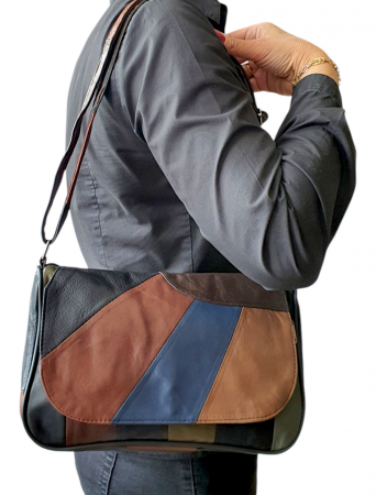 Geanta Dama Piele Naturala Multicolora Ada G04342 [7]