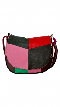 Genti De Dama - Geanta Dama Piele Naturala Multicolora Adriana G04157