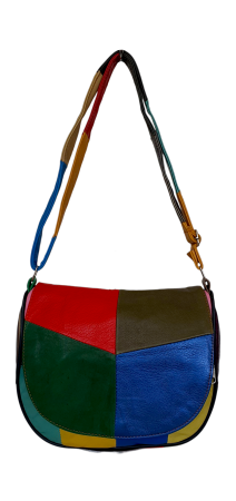 Geanta Dama Piele Naturala Multicolora Adriana G04492 [1]