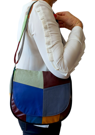 Geanta Dama Piele Naturala Multicolora Adriana G04493 [6]