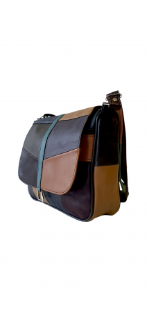 Genti De Dama - Geanta Dama Piele Naturala Multicolora Emi G03830