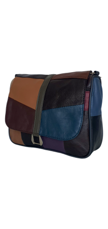 Genti De Dama - Geanta Dama Piele Naturala Multicolora Emi G04516