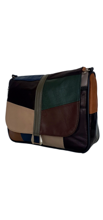 Genti De Dama - Geanta Dama Piele Naturala Multicolora Emi G04517