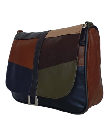 Genti De Dama - Geanta Dama Piele Naturala Multicolora Emi G04600