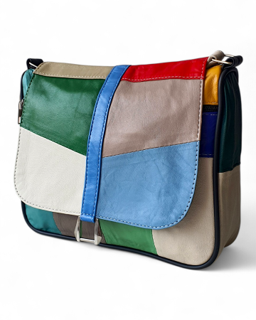 Genti De Dama - Geanta Dama Piele Naturala Multicolora Emi G04762