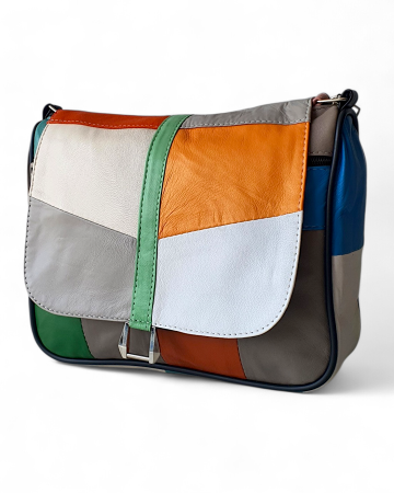Genti De Dama - Geanta Dama Piele Naturala Multicolora Emi G04764