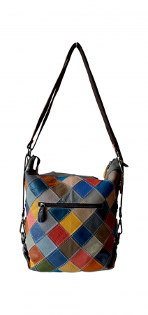 Geanta Dama Piele Naturala Multicolora Georgiana G03148 [3]
