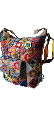 Geanta Dama Piele Naturala Multicolora Georgiana G03148 [2]