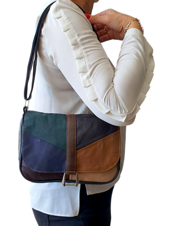 Geanta Dama Piele Naturala Multicolora Kendra G04526 [6]