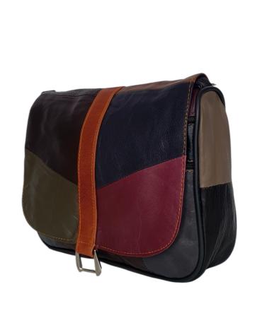 Genti De Dama - Geanta Dama Piele Naturala Multicolora Emi  G04653