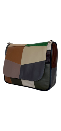 Genti De Dama - Geanta Dama Piele Naturala Multicolora Magda G04520