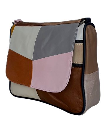 Genti De Dama - Geanta Dama Piele Naturala Multicolora Magda G04815
