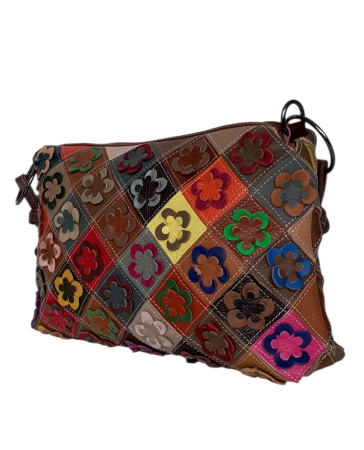 Genti De Dama - Geanta Dama Piele Naturala Multicolora Milano G04671