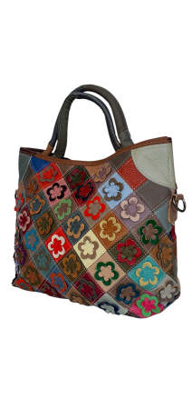 Geanta Dama Piele Naturala Multicolora Roxana G04503 [2]