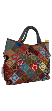 Geanta Dama Piele Naturala Multicolora Roxana G04503 [1]