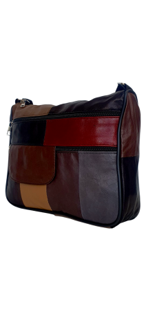 Genti De Dama - Geanta Dama Piele Naturala Multicolora Ruxandra G04551