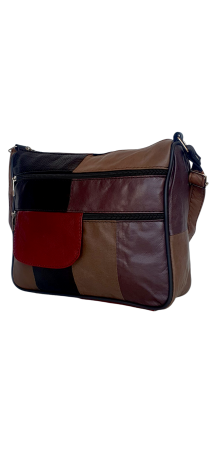 Genti De Dama - Geanta Dama Piele Naturala Multicolora Ruxandra G04552