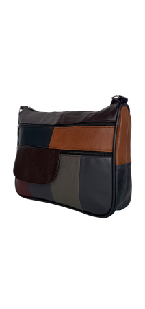 Genti De Dama - Geanta Dama Piele Naturala Multicolora Ruxandra G04630