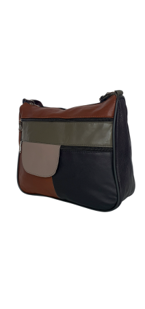 Genti De Dama - Geanta Dama Piele Naturala Multicolora Ruxandra G04631